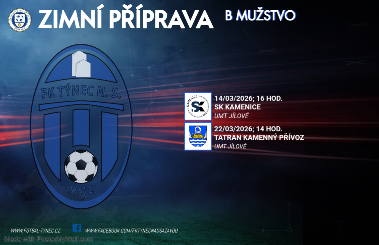 B mužstvo – zimní příprava 2026